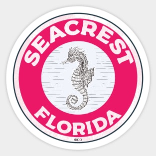 Seacrest Florida Crab 30A 30 A Emerald Coast Walton County Sticker